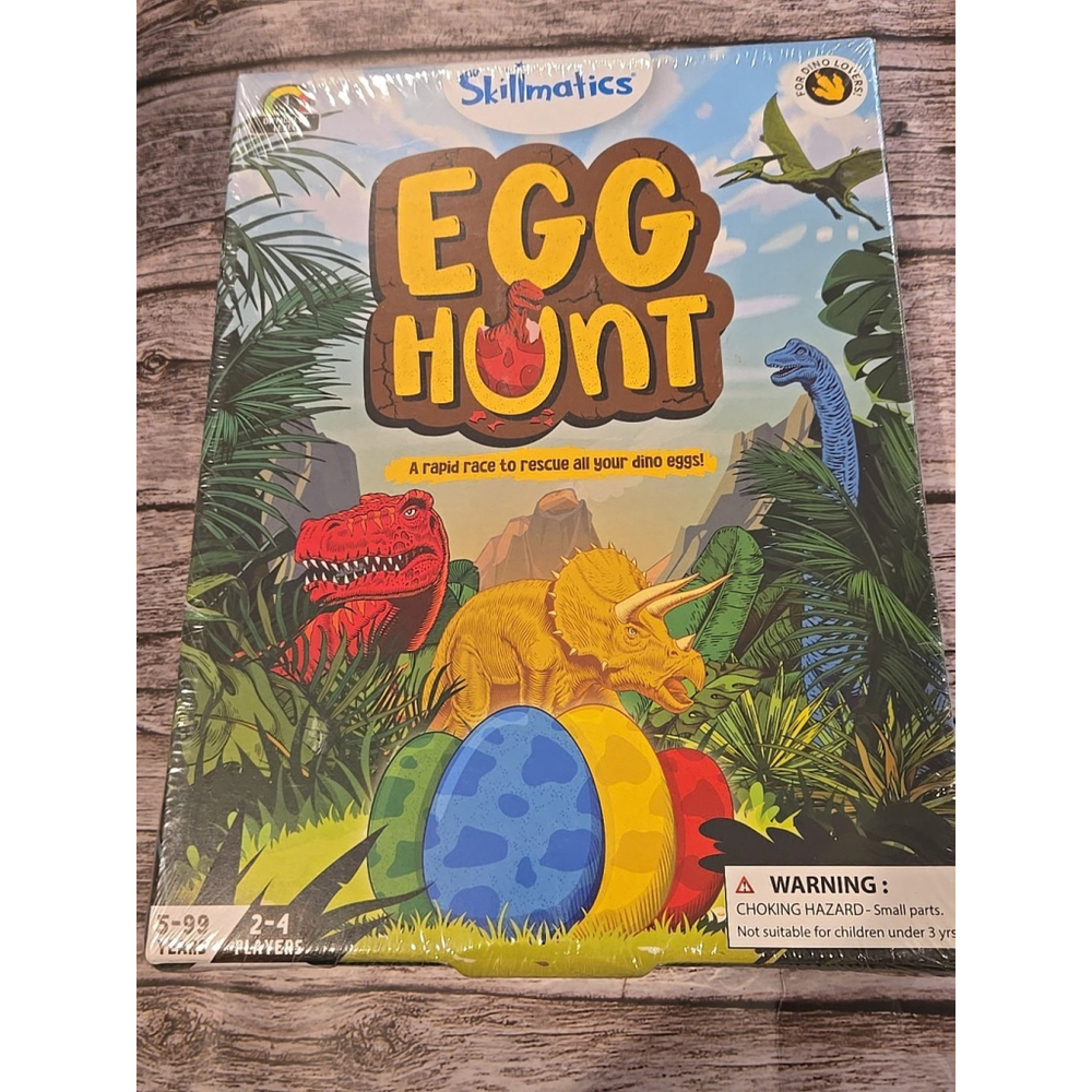 EGG HUNT Skillmatics Board Game Memory Strategy Dinosaur Dino Learning New (138)